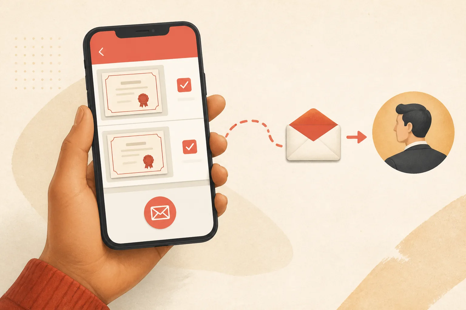 Dela utbildningsintyg digitalt med arbetsgivare eller kund