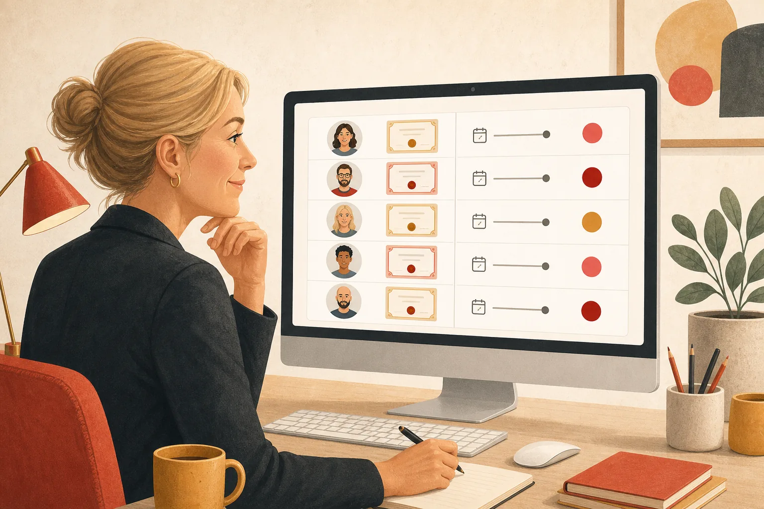 Företag som hanterar personalens utbildningsintyg digitalt